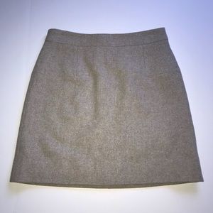 J.Crew Factory double serge mini skirt wool blend
